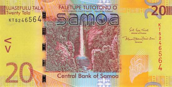 Samoa 20 Tala p.40c 2017